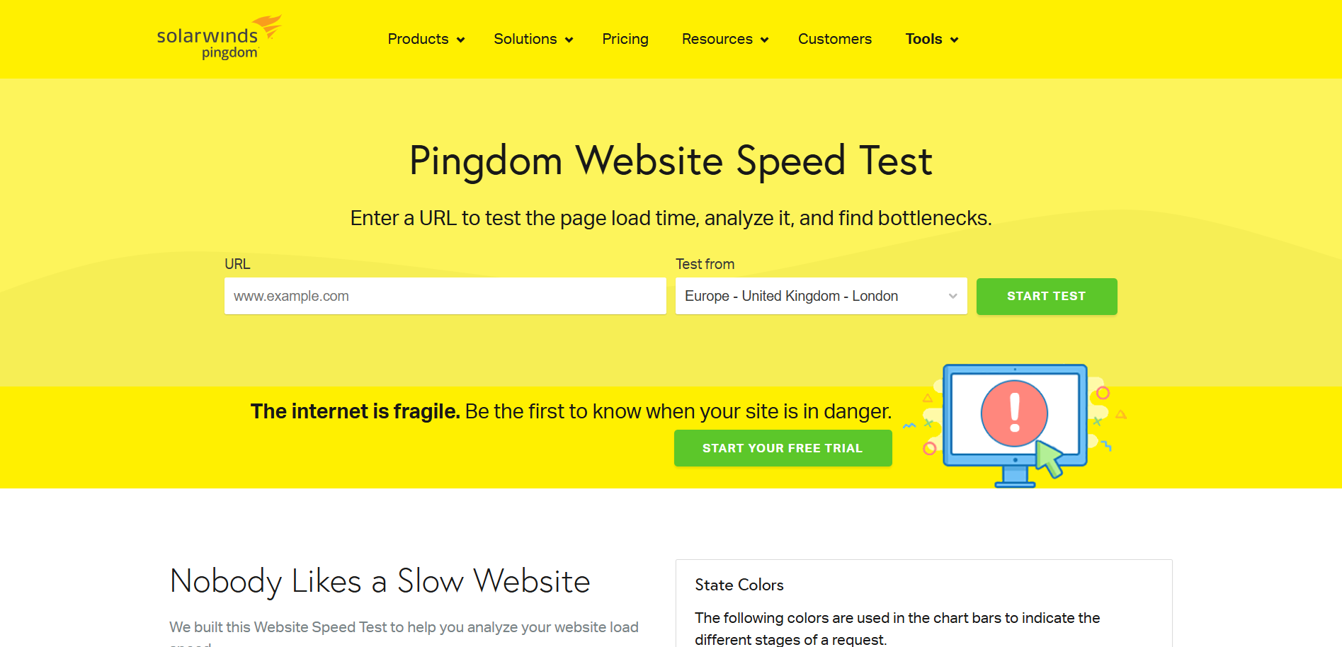 Pingdom: Website Speed Test Tool