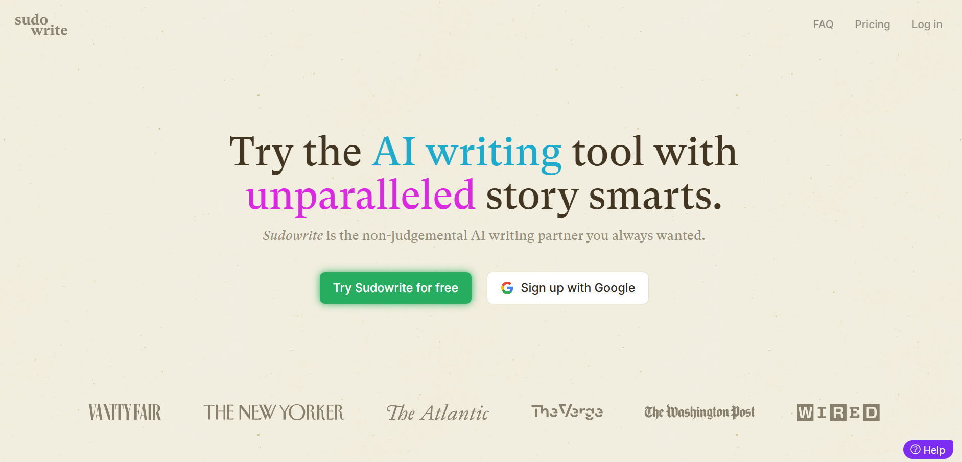 Sudowrite Ai writing tools
