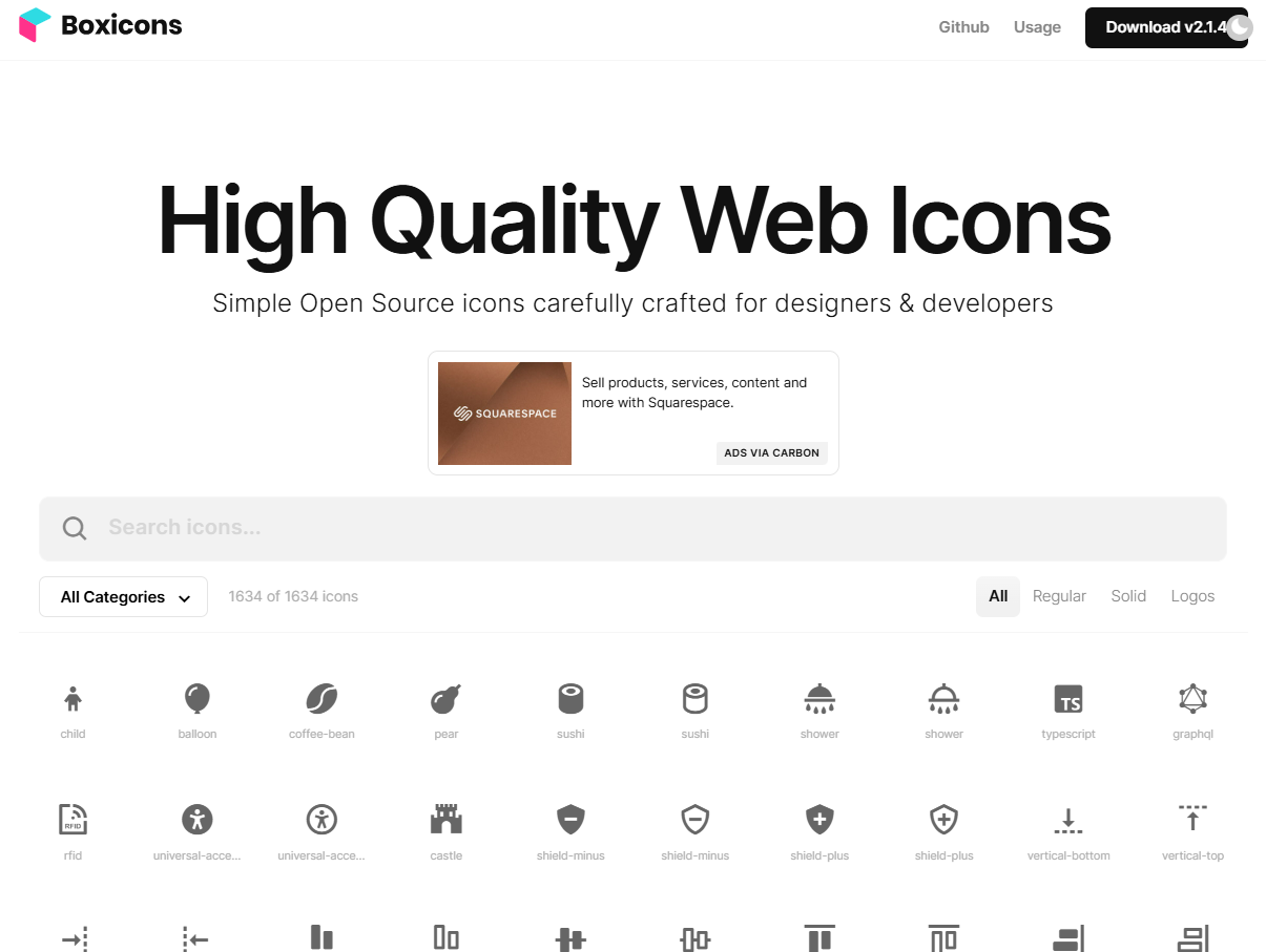 Open Source Icon Libraries- Boxicons
