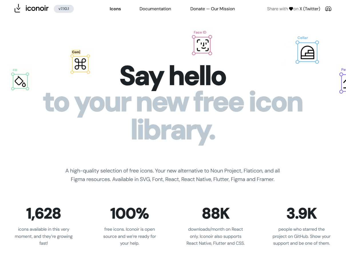 Open Source Icon Libraries- Iconoir