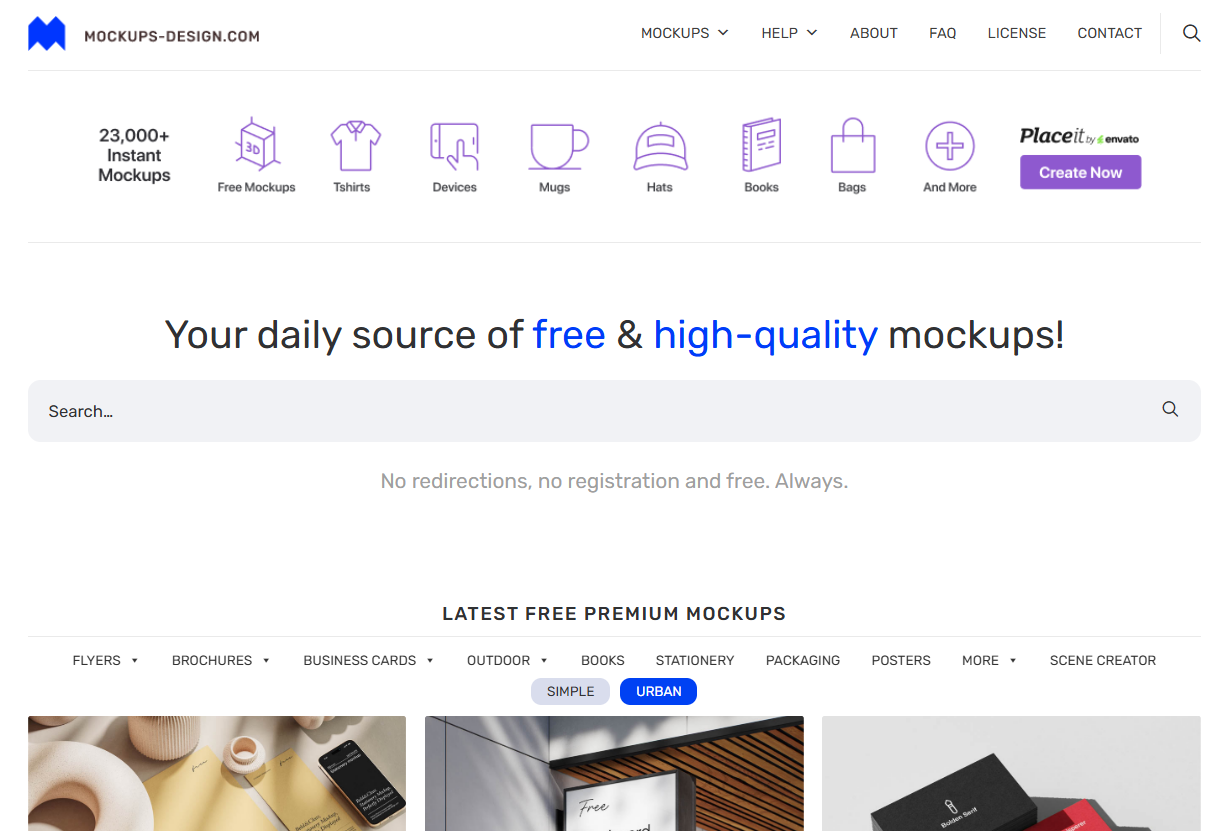 Best Free Mockup Website- Mockup Design