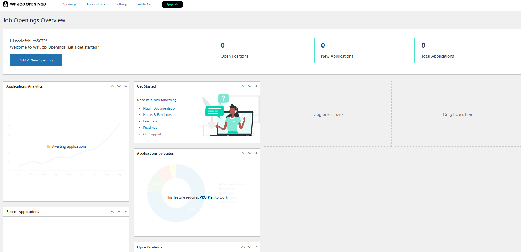 WP Job Openings Dashboard