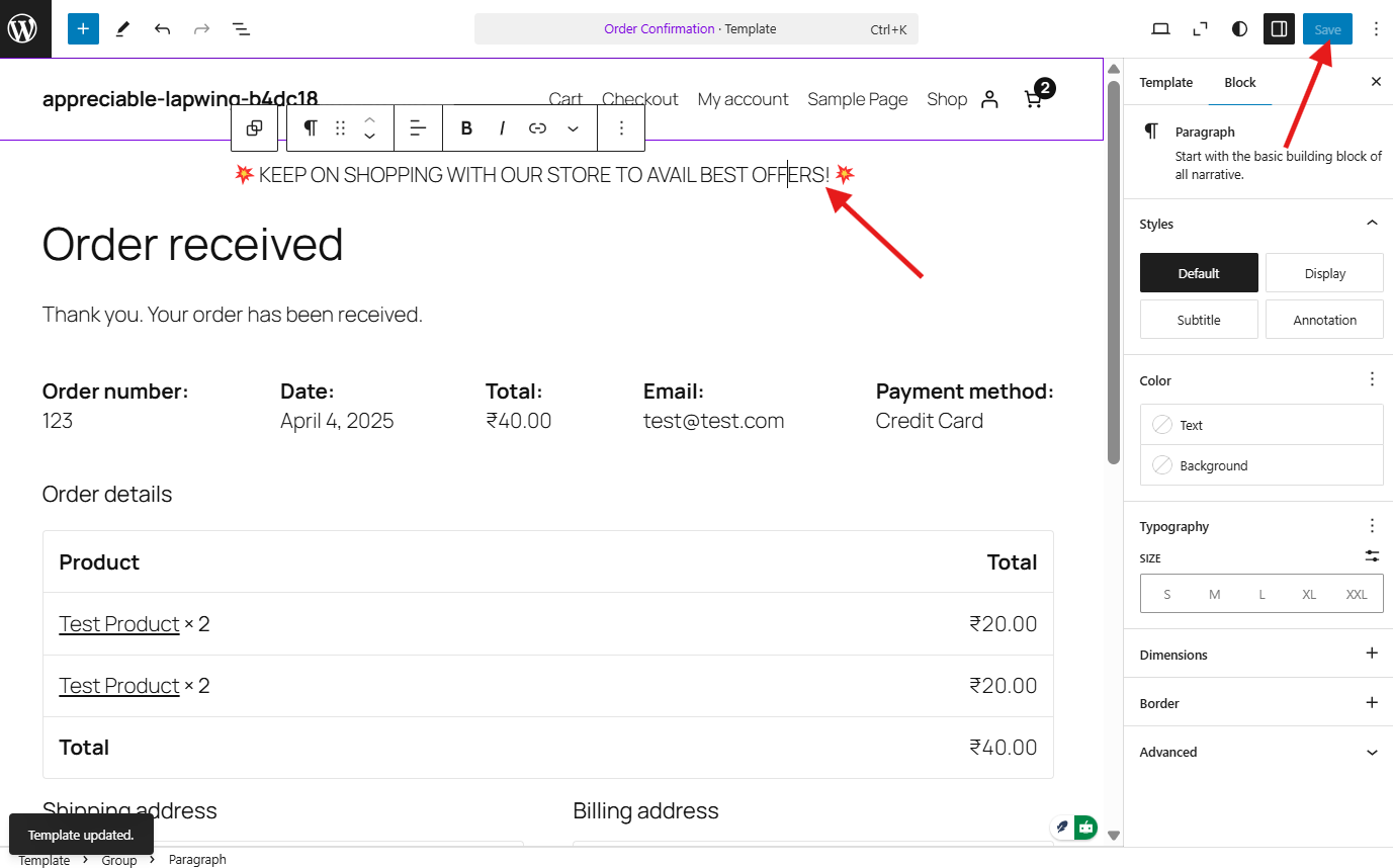 Customize Your WooCommerce Thank You Page: Editing Thank You Page