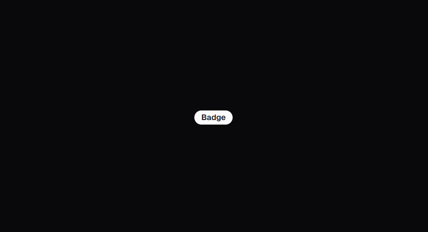 Shadcn UI Components Library: Badge