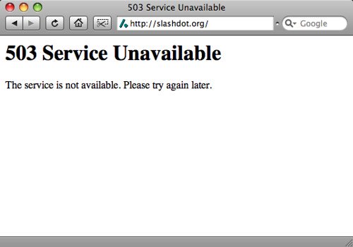 “503 Service Unavailable” Status