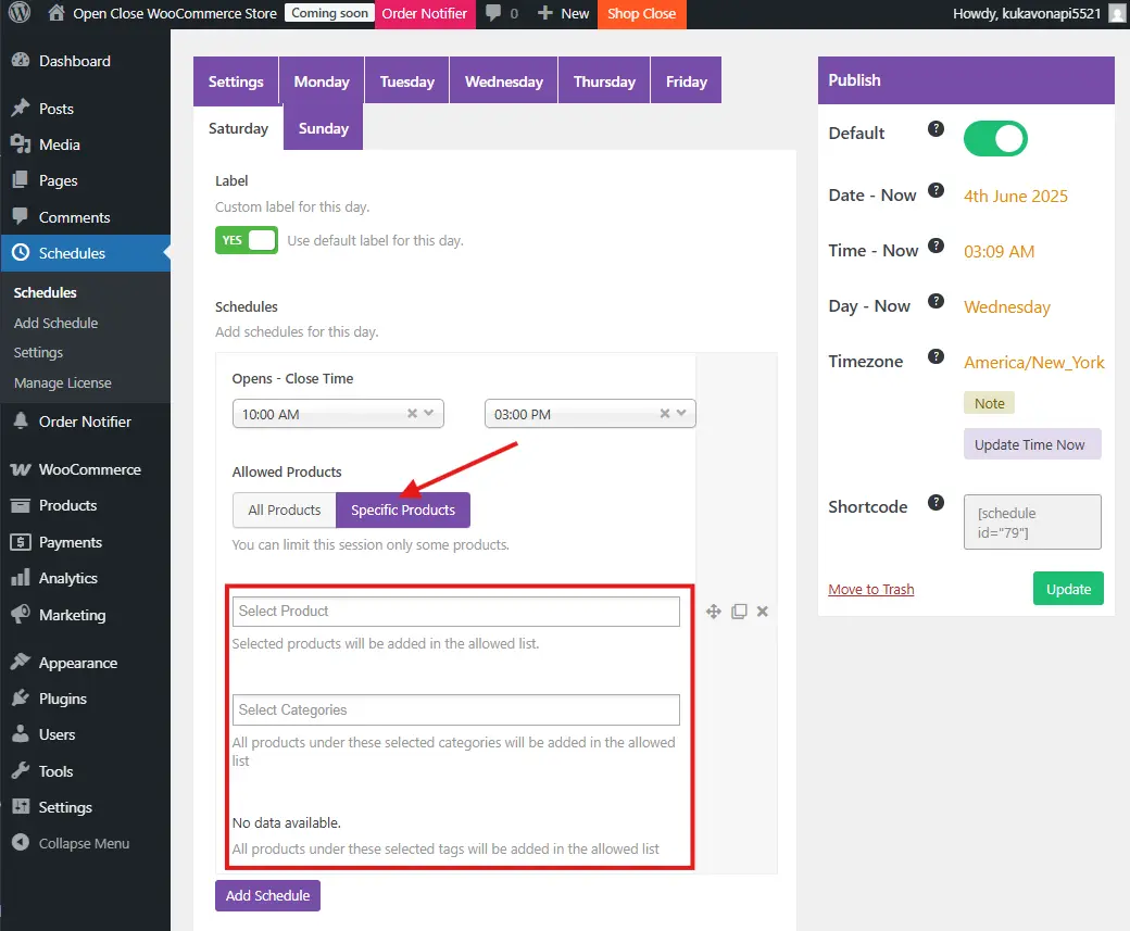 Product-Level Control with Allowed Products