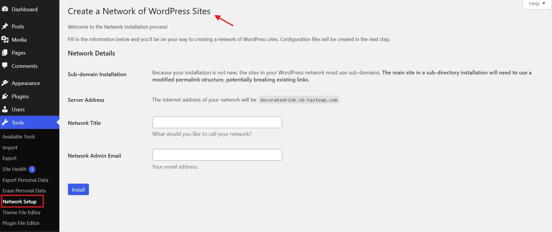 Configure your Network