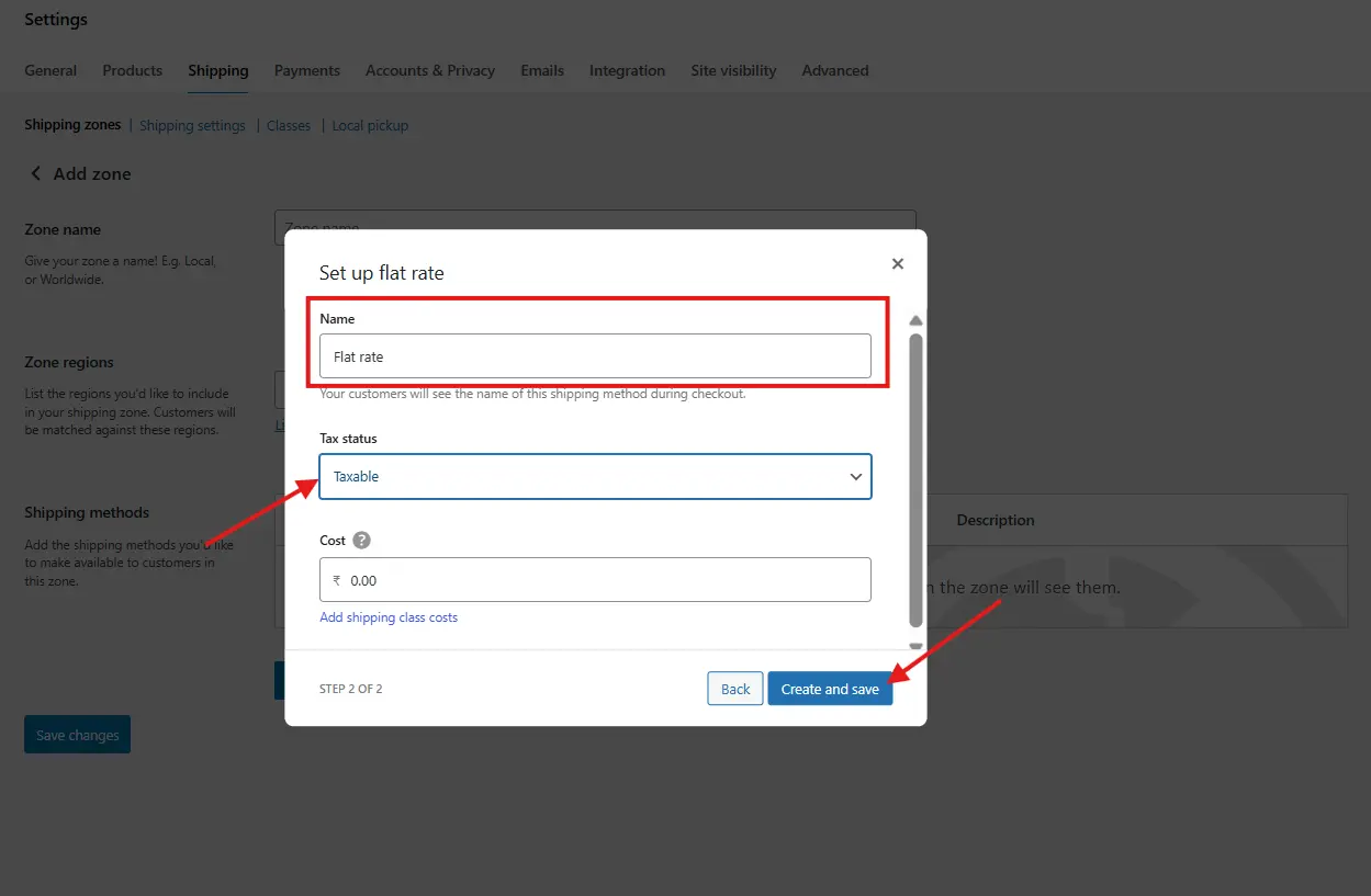 Flat Rate Shipping Method