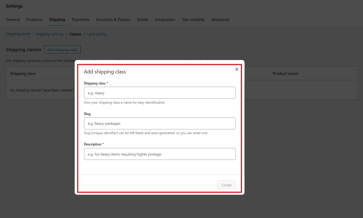 Using Classes for Shipping in WooCommerce