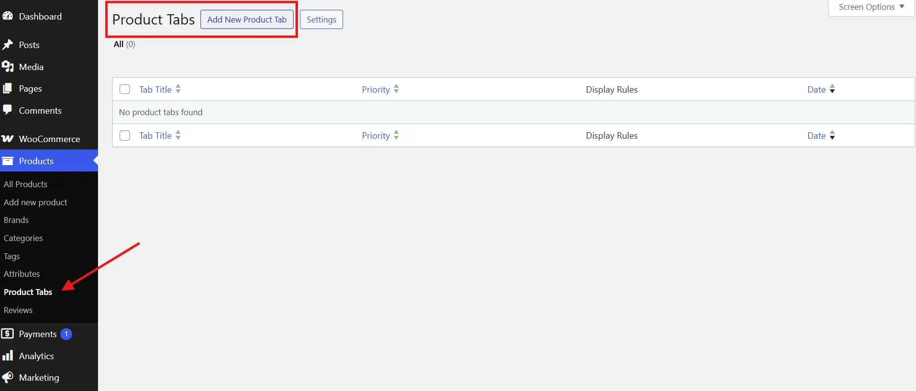 Add Custom Tabs to a Product