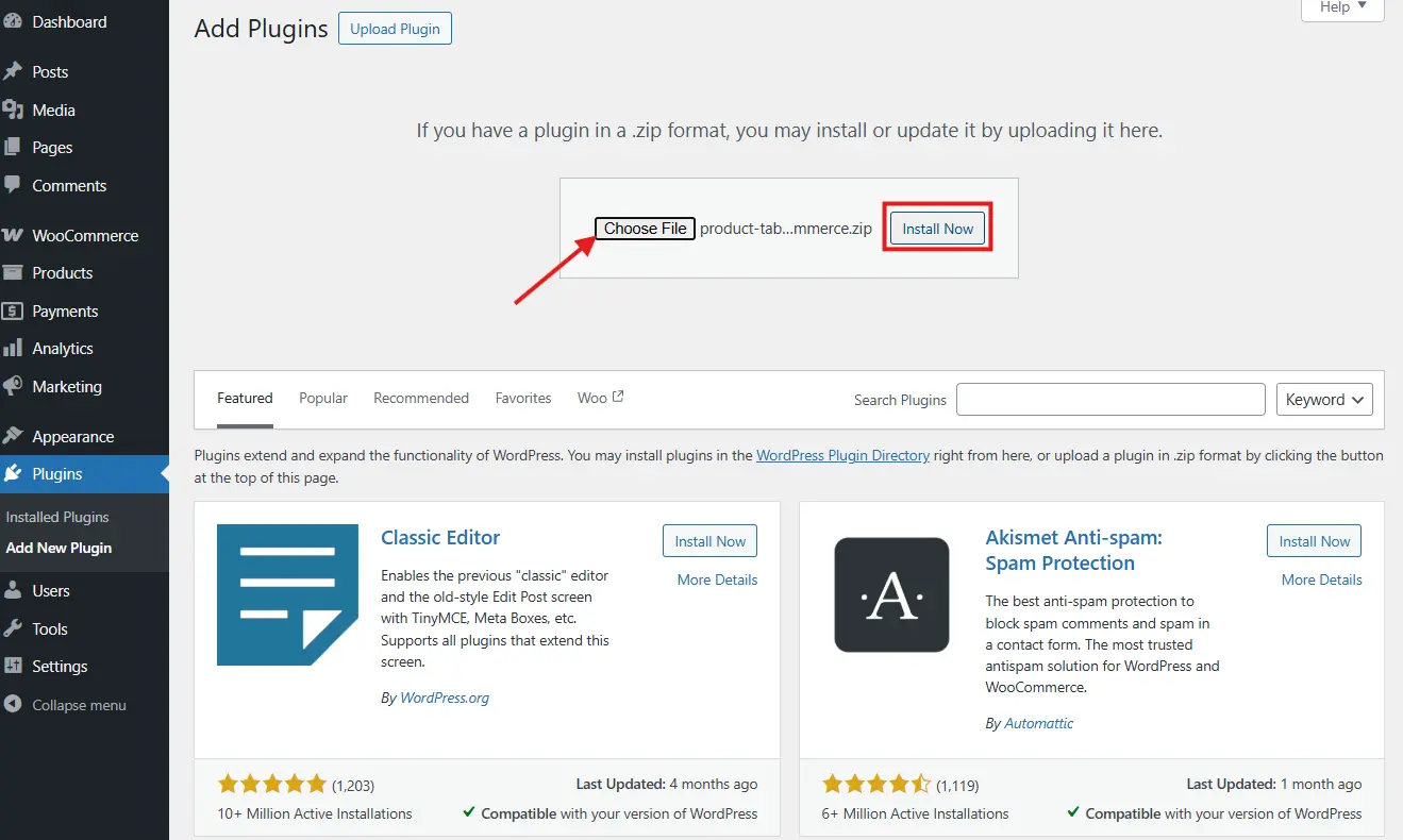 Install and Activate the Plugin