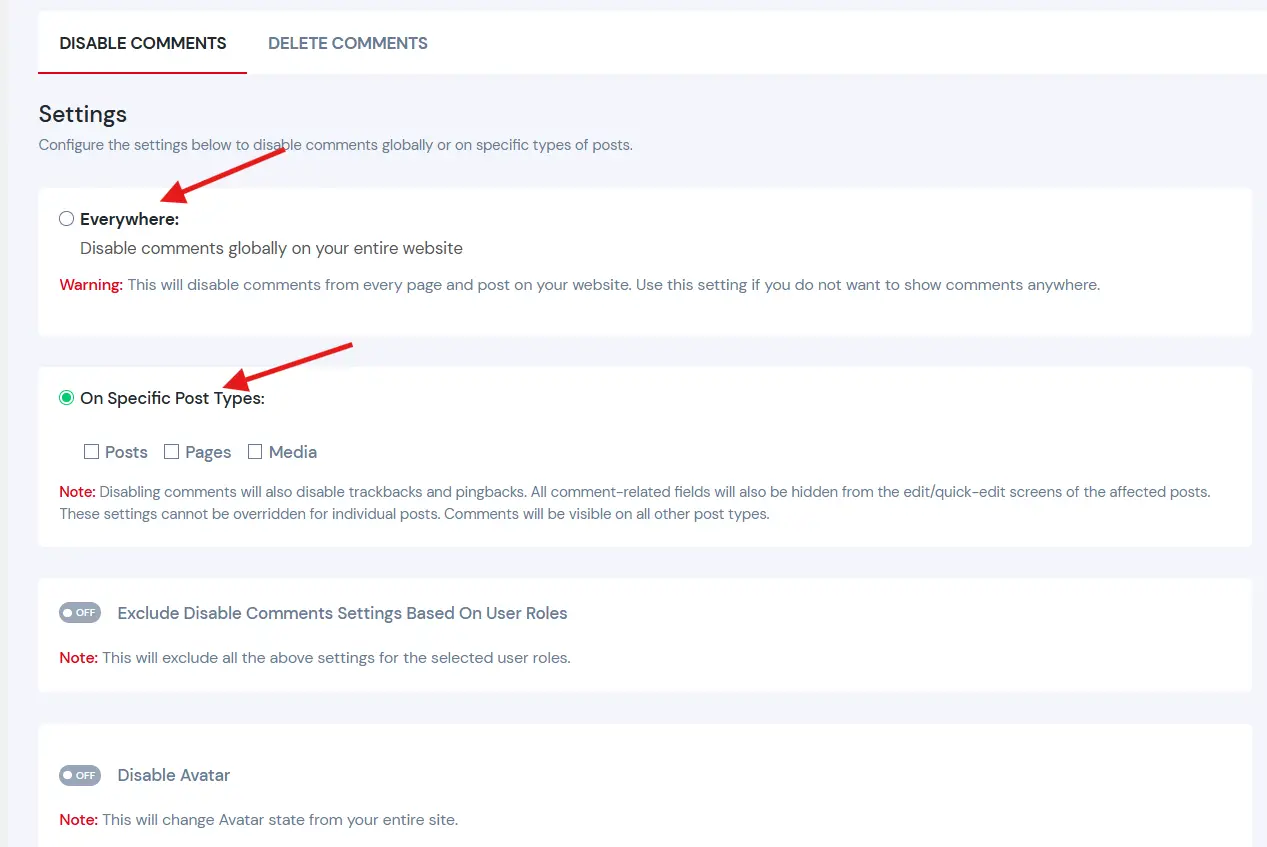 Using a Plugin to Disable Comments Site-Wide